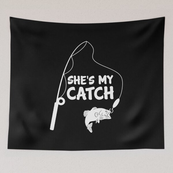 Item preview, Fishing Couple She's My Catch Funny Bass Gift designed and sold by haselshirt.