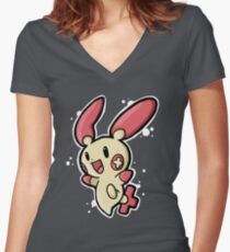 plusle Women's Fitted V-Neck T-Shirt