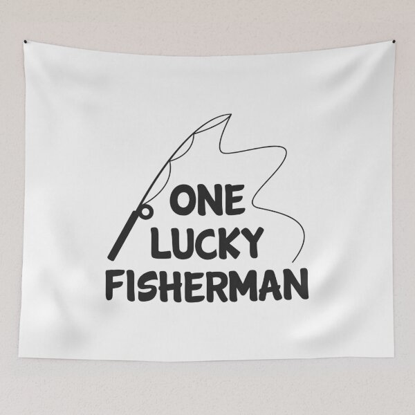 Item preview, Fishing Couple One Lucky Fisherman Funny Gift designed and sold by haselshirt.