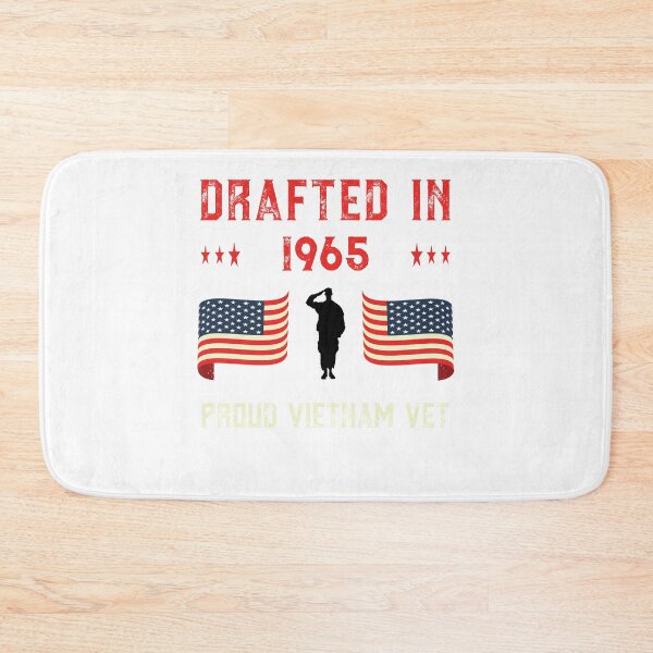Item preview, Mens Vietnam Veteran Drafted 1965 Draft War Proud American Flag design designed and sold by CreatedByHeidi.