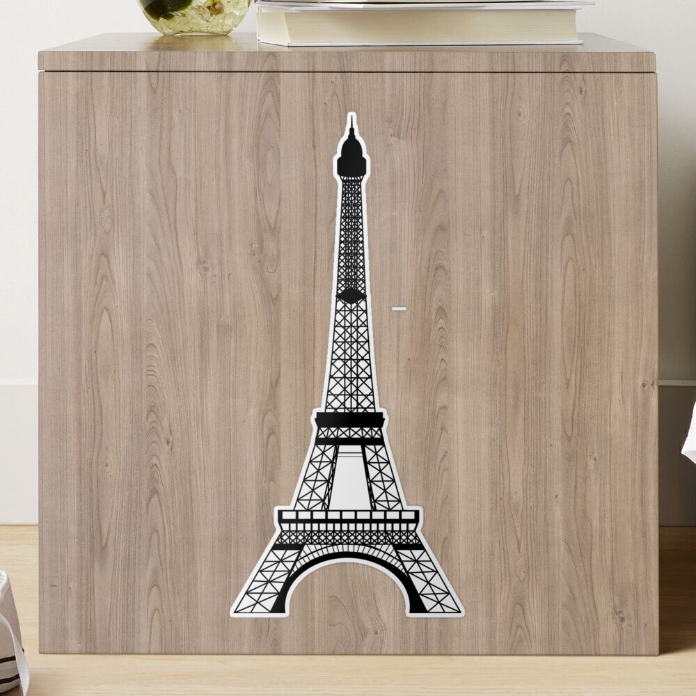 Black Eiffel Tower Sticker