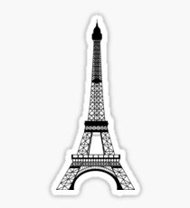 Black Eiffel Tower Sticker