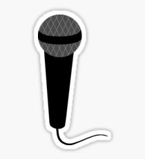 Black Microphone Sticker