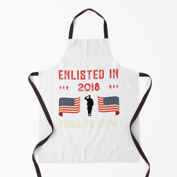 Item preview, Enlisted 2018 Military Proud Active Duty Quote American Flag design designed and sold by CreatedByHeidi.