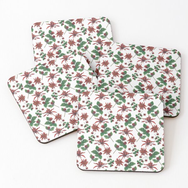 Item preview, Pattern Carolina Allspice Flowers designed and sold by AprilOnMay.
