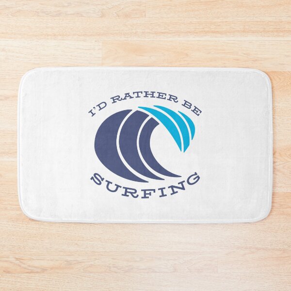 Item preview, Surf Life Quote I'd Rather Be Surfing Wave Surfer Love Beach design designed and sold by CreatedByHeidi.