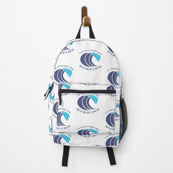 Item preview, Surf Life Quote I'd Rather Be Surfing Wave Surfer Love Beach design designed and sold by CreatedByHeidi.