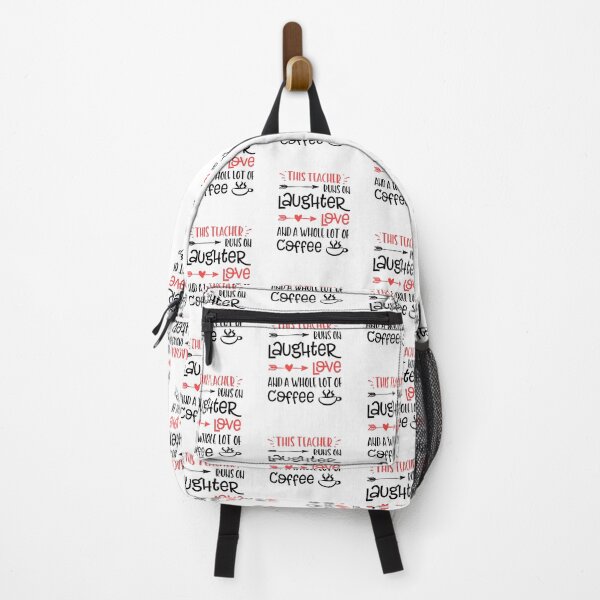 Item preview, Teacher Coffee Lover Runs Laughter Love Quote Funny Saying  designed and sold by CreatedByHeidi.