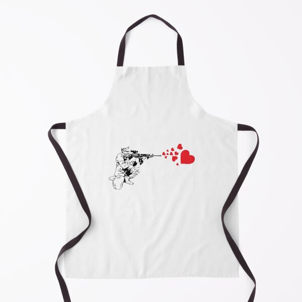 Item preview, Graffiti Military Rifle Shooting Out Hearts Artsy designed and sold by perfectpresents.