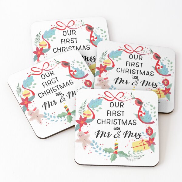 Item preview, Our First Christmas As Mr & Mrs designed and sold by BlossomSky.