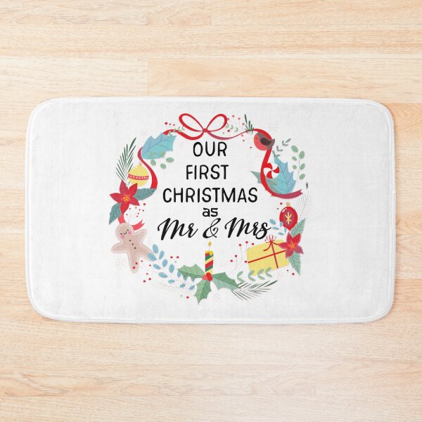 Item preview, Our First Christmas As Mr & Mrs designed and sold by BlossomSky.