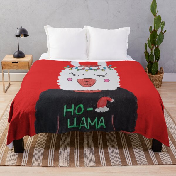 Item preview, Ho-Llama Christmas Peace Red designed and sold by Nicola Leyh.