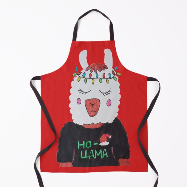 Item preview, Ho-Llama Christmas Peace Red designed and sold by Nicola Leyh.