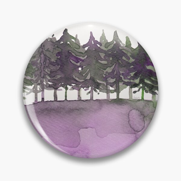 Artikelvorschau, Wald in lila grün entworfen und verkauft von RanitasArt.