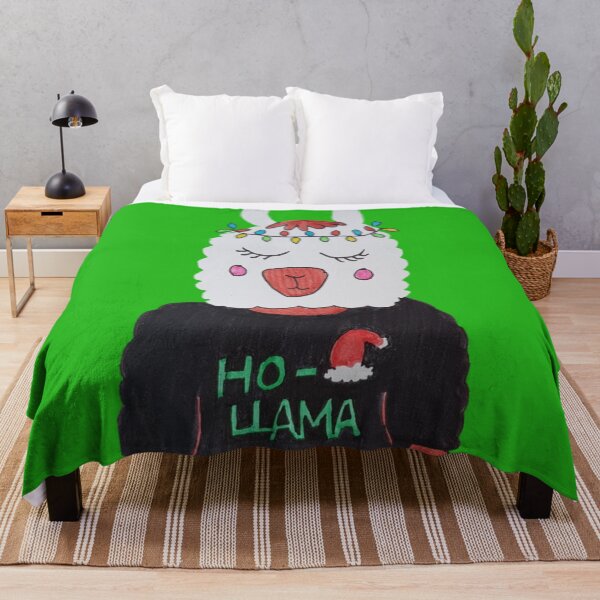 Item preview, Ho-Llama Christmas Tree Green designed and sold by Nicola Leyh.