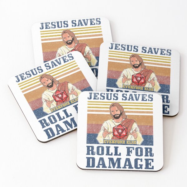 Item preview, Jesus Saves everyone else roll for damge designed and sold by AmeliaWilkDes.