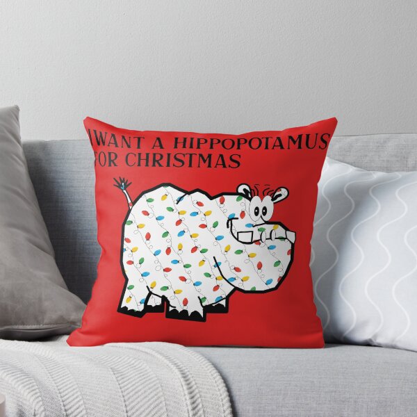Aperçu de l'œuvre JE VEUX UN HIPPOPOTAME POUR NOËL créée et vendue par Graykat.