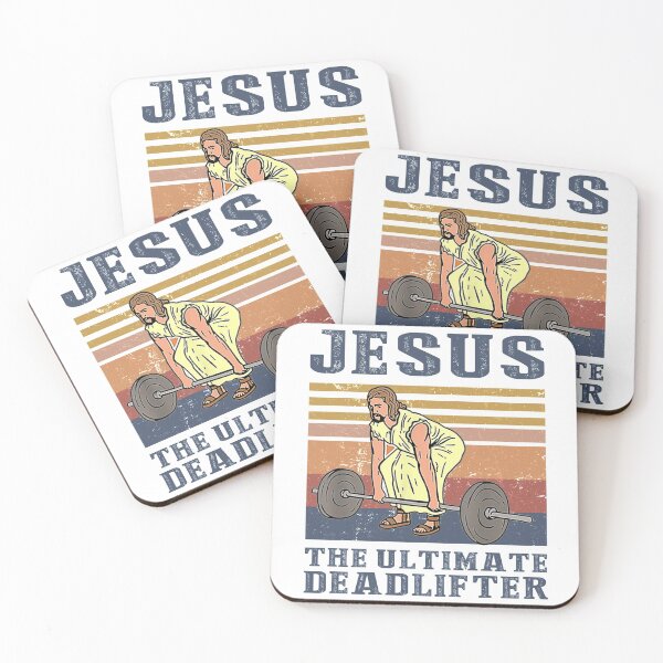 Item preview, Jesus The Ultimate Deadlifter designed and sold by AmeliaWilkDes.
