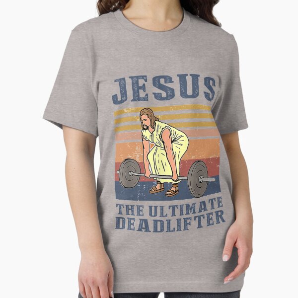 Item preview, Jesus The Ultimate Deadlifter designed and sold by AmeliaWilkDes.