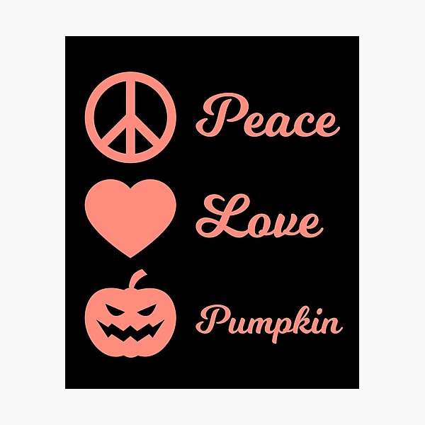 Item preview, Peace Love Pumpkin designed and sold by Albatrozz.