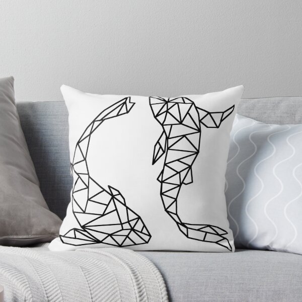 Item preview, Geometric Minimalist Koi Fish designed and sold by Zeemow.