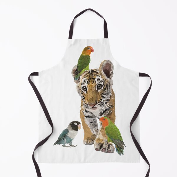 Item preview, Bengal tiger and parrots designed and sold by obscurite.