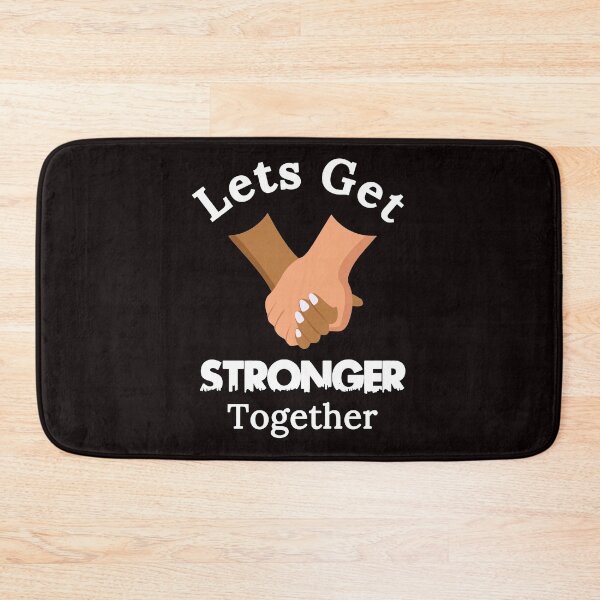 Item preview, Lets Get Stronger Together - Cool Holding Hands Image And Text Graphics designed and sold by leo121687.