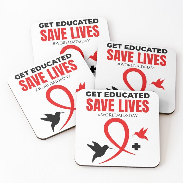 Item preview, Get Educated Save Lives World Aids Day  designed and sold by ChaseCoClothing.