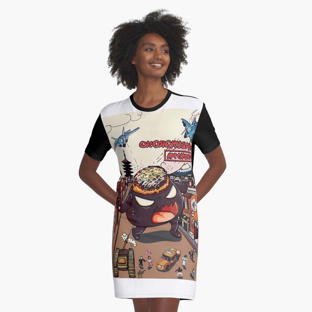 Item preview, Graphic T-Shirt Dress designed and sold by HanaDesign63245.