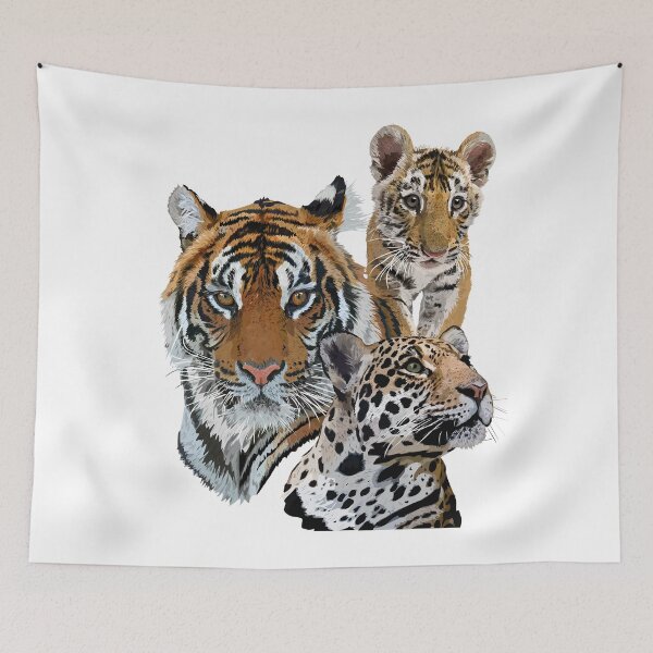 Item preview, Bengal tiger and jaguar designed and sold by obscurite.