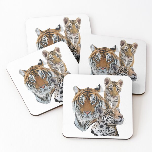 Item preview, Bengal tiger and jaguar designed and sold by obscurite.