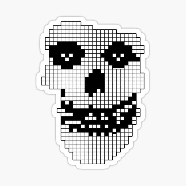 Skull (PIXEL ART) Sticker for Sale by RDX84