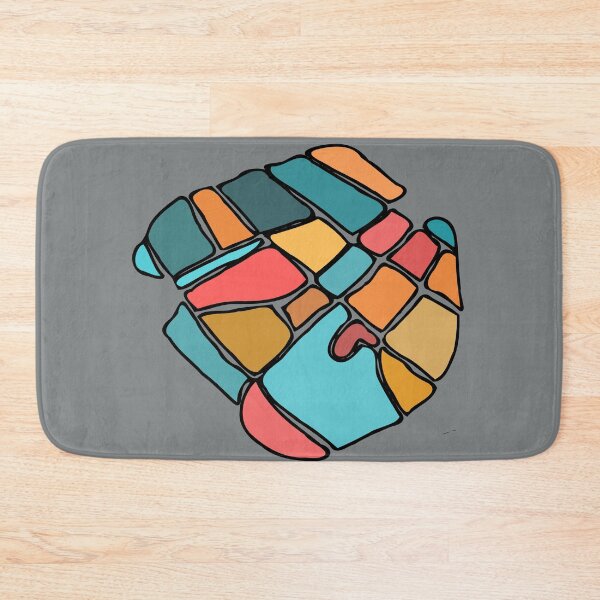 Item preview, Orange Blue Patch Grid designed and sold by Chubuter.