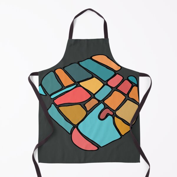 Item preview, Orange Blue Patch Grid designed and sold by Chubuter.