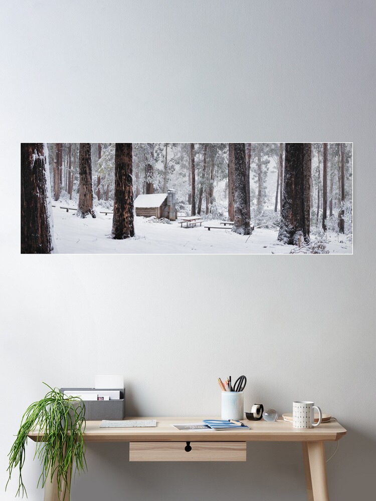 Thumbnail 2 of 3, Poster, Tomahawk Hut, Mansfield, Victoria, Australia designed and sold by Chockstone.