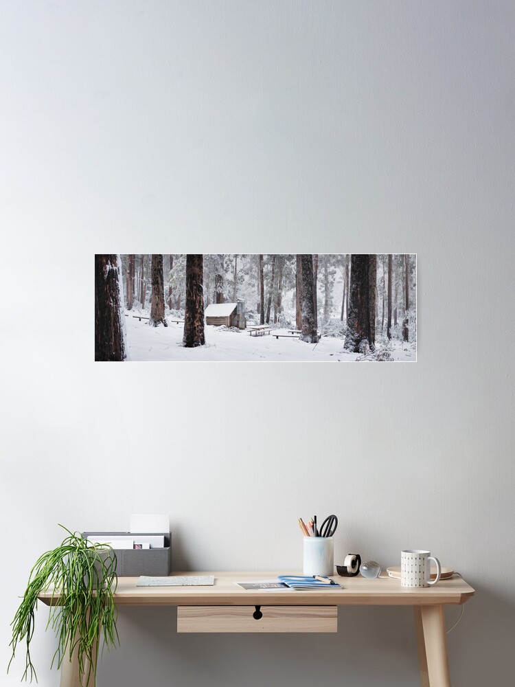 Thumbnail 2 of 3, Poster, Tomahawk Hut, Mansfield, Victoria, Australia designed and sold by Chockstone.