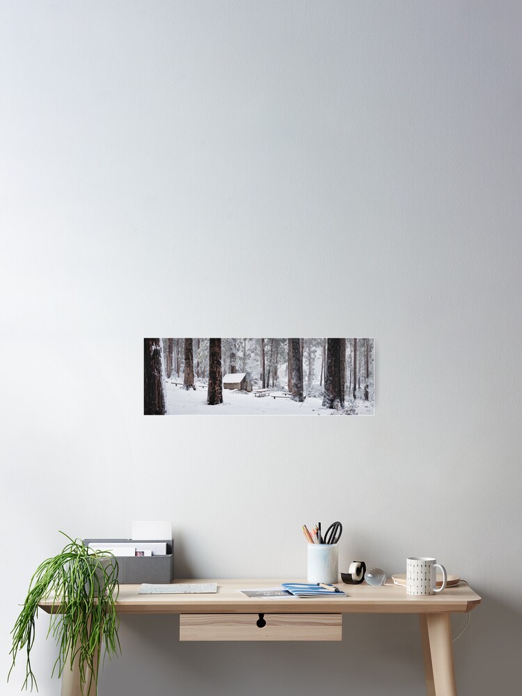 Thumbnail 2 of 3, Poster, Tomahawk Hut, Mansfield, Victoria, Australia designed and sold by Chockstone.