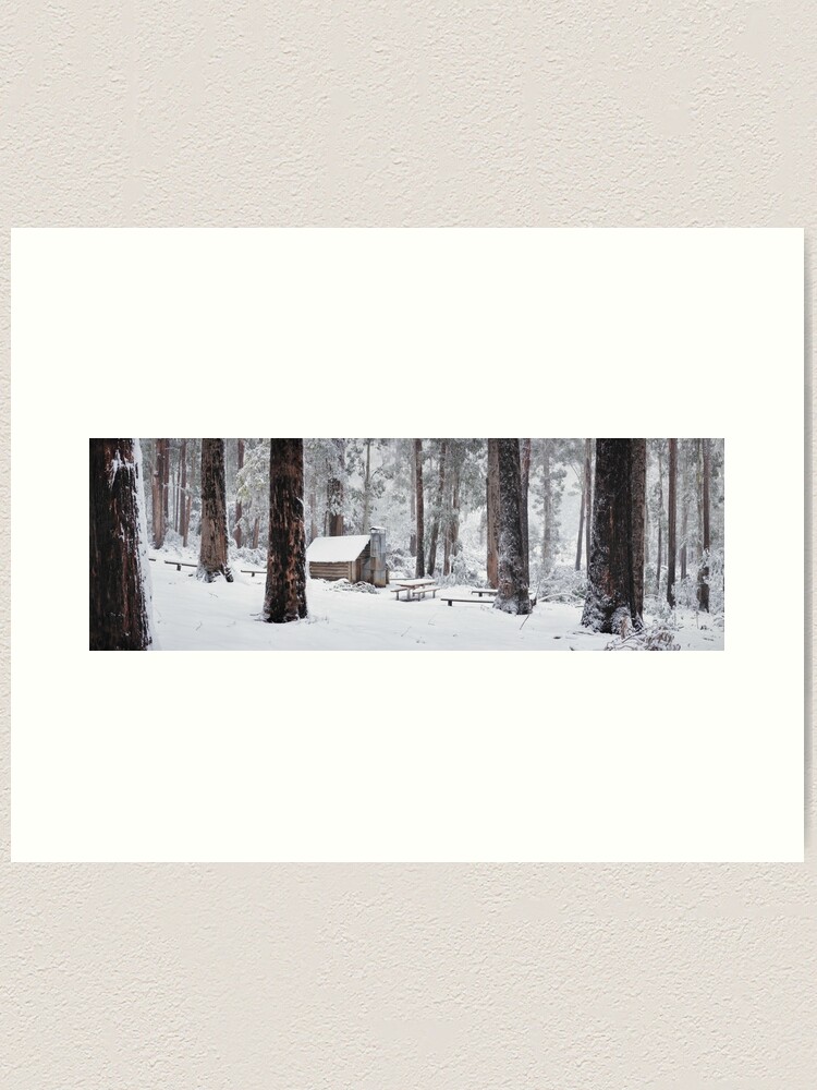 Thumbnail 1 of 3, Art Print, Tomahawk Hut, Mansfield, Victoria, Australia designed and sold by Chockstone.