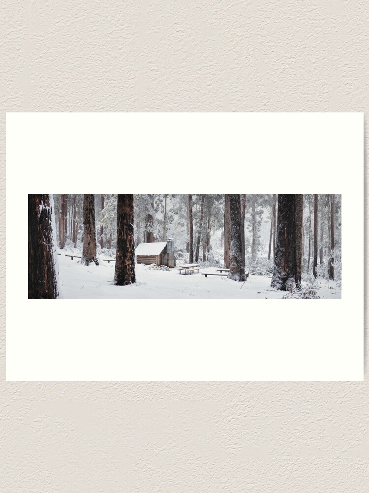 Thumbnail 1 of 3, Art Print, Tomahawk Hut, Mansfield, Victoria, Australia designed and sold by Chockstone.