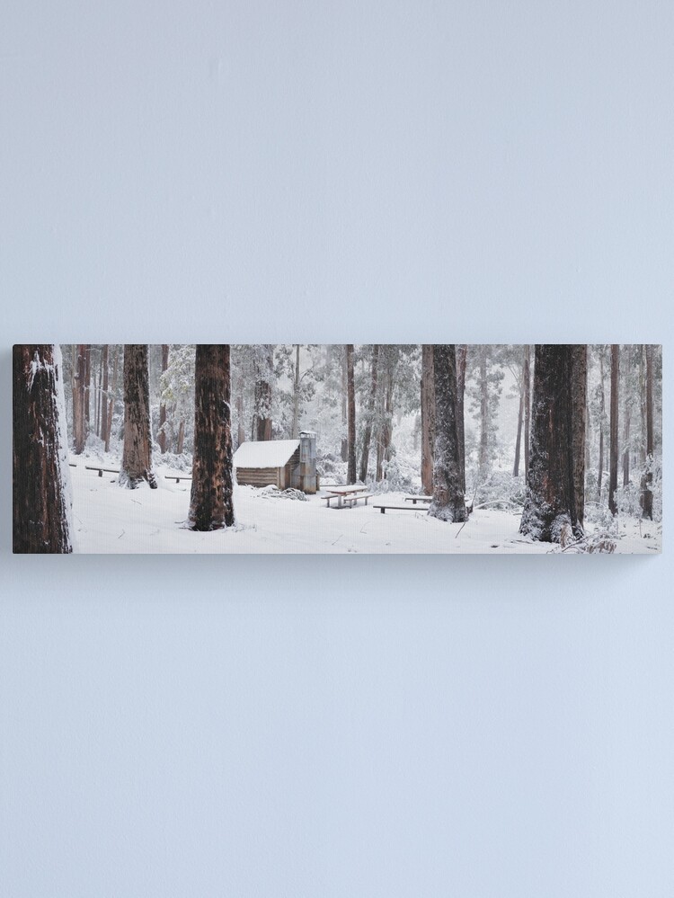 Thumbnail 1 of 3, Canvas Print, Tomahawk Hut, Mansfield, Victoria, Australia designed and sold by Chockstone.