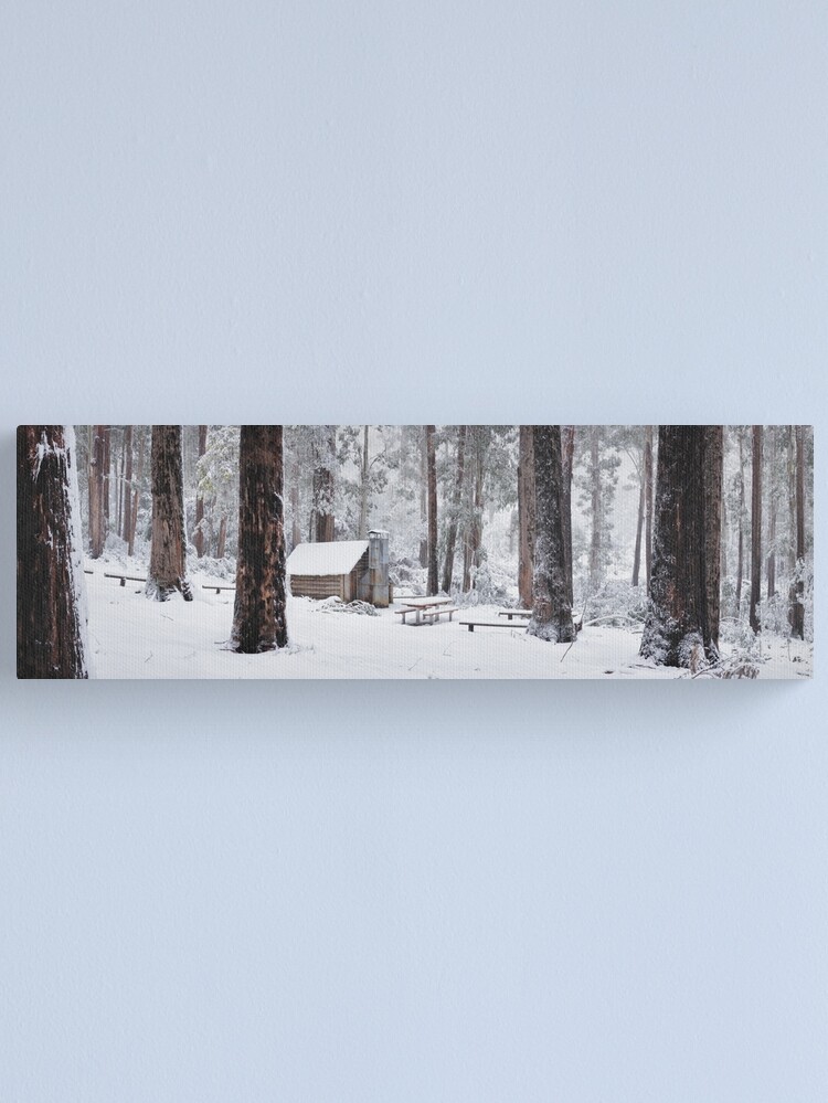 Thumbnail 1 of 3, Canvas Print, Tomahawk Hut, Mansfield, Victoria, Australia designed and sold by Chockstone.