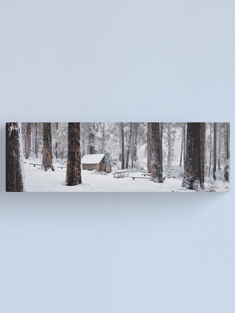 Thumbnail 1 of 3, Canvas Print, Tomahawk Hut, Mansfield, Victoria, Australia designed and sold by Chockstone.