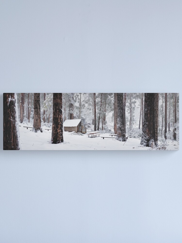 Thumbnail 1 of 3, Canvas Print, Tomahawk Hut, Mansfield, Victoria, Australia designed and sold by Chockstone.