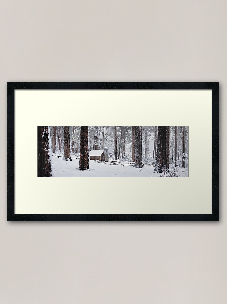 Thumbnail 1 of 7, Framed Art Print, Tomahawk Hut, Mansfield, Victoria, Australia designed and sold by Chockstone.
