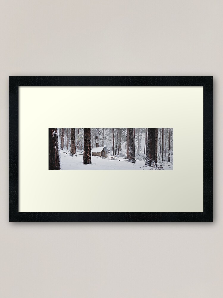Thumbnail 1 of 7, Framed Art Print, Tomahawk Hut, Mansfield, Victoria, Australia designed and sold by Chockstone.