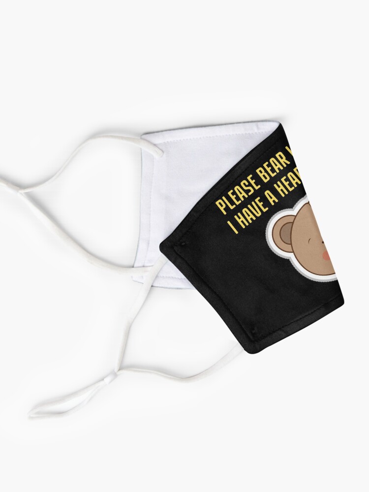 Alternate view of Hearing Impaired Mask - Please Bear With Me, I Have A Hearing Loss Mask