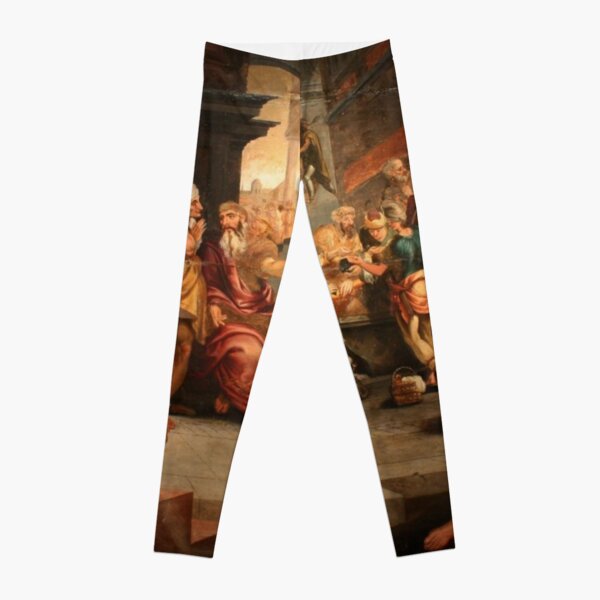 Painting Prints on Awesome Products,  Painting: les ouvriers de la renaissance. Workers In The Vineyard, Oil On Panel, Circle Of Frans Floris, 16th Leggings