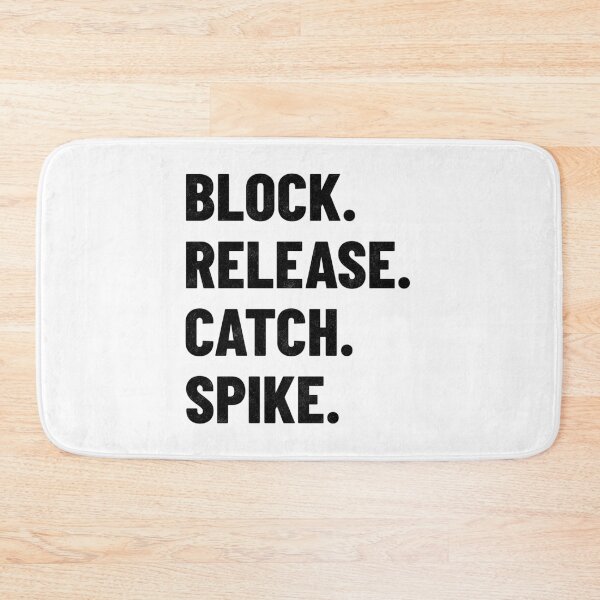 Item preview, Block Release Catch Spike / Football Player Tight End Saying design designed and sold by CreatedByHeidi.