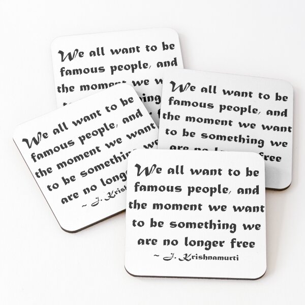 Item preview, Famous people - J. Krishnamurti quote - black designed and sold by rahilvalani.