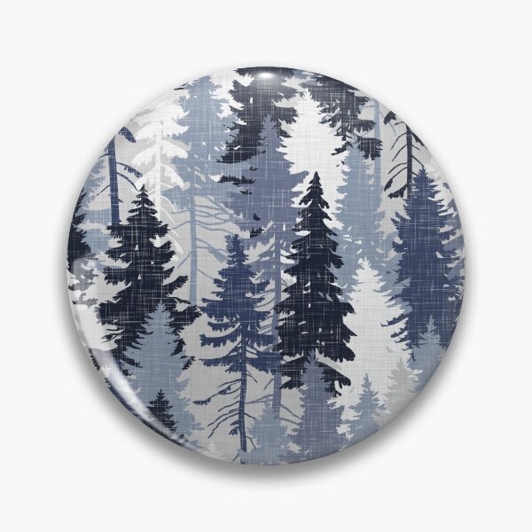 Item preview, Pine Tree Forest / Blue designed and sold by MirabellePrint.